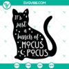 Thackery Binx Black Cat Hocus Pocus SVG design, perfect for Halloween crafts and projects.