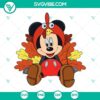 Thanksgiving Mickey Mouse Turkey SVG, PNG, DXF, EPS file for instant download. Perfect for holiday crafts and decorations.
