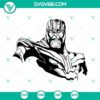 Thanos SVG design with Mad Titan, Marvel, and Avengers elements in high-quality vector format for digital use.