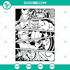 The Avengers themed SVG cut files compatible with Cricut and Silhouette, in PNG, DXF, and EPS formats for download.