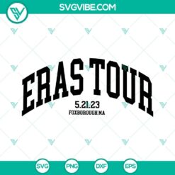 Eras Tour SVG file featuring Foxborough and East Rutherford designs in PNG format. Perfect for sports fanatics.