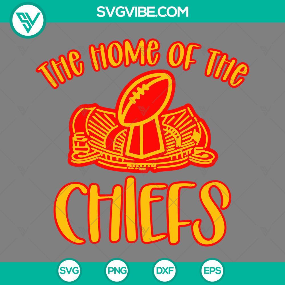 The Home Of The Chiefs SVG, Super Bowl Champion Kansas City Chiefs SVG Home of the Chiefs SVG download with Super Bowl-winning Kansas City Chiefs design. Perfect for fans!
