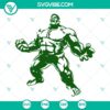 Incredible Hulk SVG files for Cricut and Silhouette, featuring green superhero design for crafts.