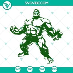 Incredible Hulk SVG files for Cricut and Silhouette, featuring green superhero design for crafts.