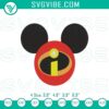 Disney Incredibles Mickey Ears embroidery designs, featuring superhero patterns for a digital product.