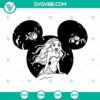 Little Mermaid 2023 Mickey Ears Afro Ariel Princess SVG file for Disney fans, featuring a unique design for crafting projects.