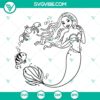 African American Little Mermaid SVG images featuring Flounder and Sebastian characters in vibrant colors.