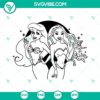 Little Mermaid old and new SVG images featuring Princess Ariel in a variety of file formats like PNG and DXF for crafting and digital projects.