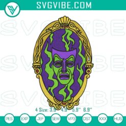 Spooky Halloween-themed Magic Mirror embroidery design stitch file with mystical and eerie elements.