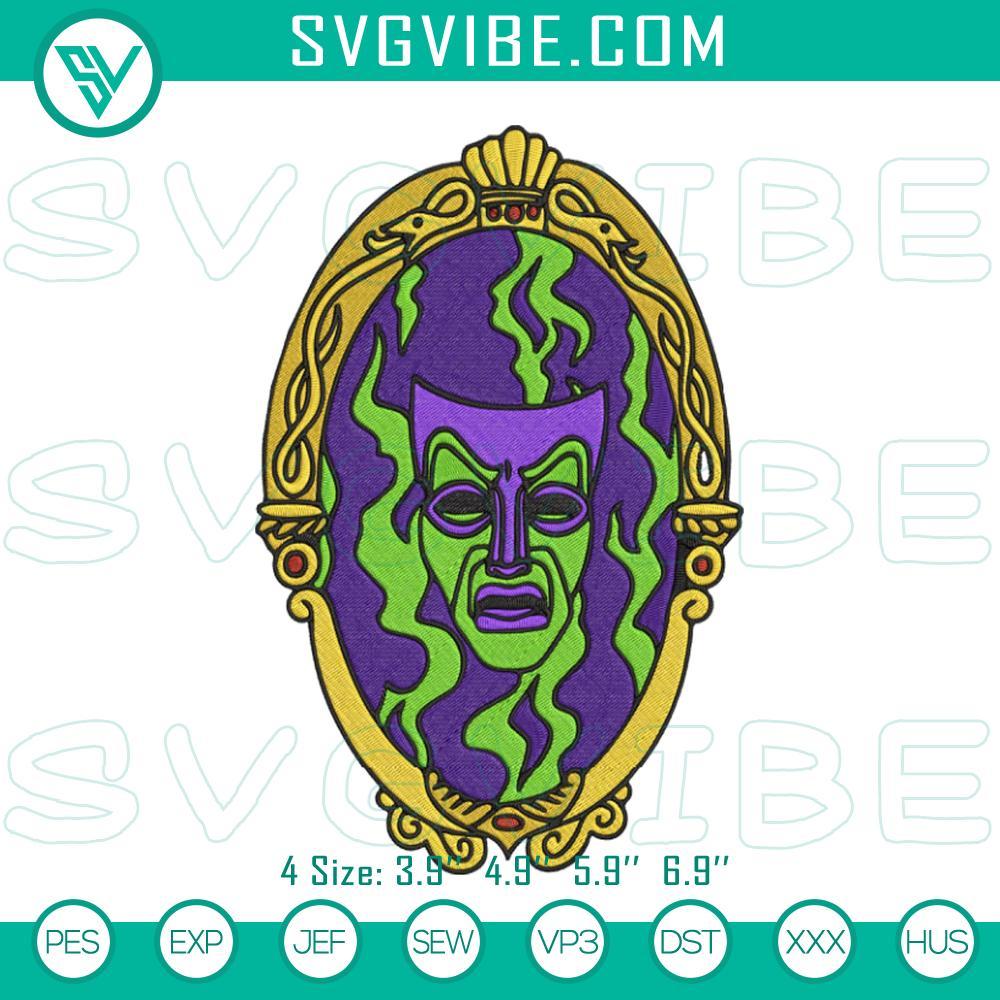 The Magic Mirror Embroidery Designs, Halloween Embroidery Files Spooky Halloween-themed Magic Mirror embroidery design stitch file with mystical and eerie elements.