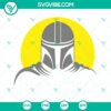 The Mandalorian logo, Boba Fett, Baby Yoda SVGs for download. Star Wars themed digital file with popular characters.
