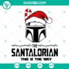 Santalorian Star Wars Christmas SVG and PNG files featuring holiday-themed designs. Ideal for festive DIY projects.