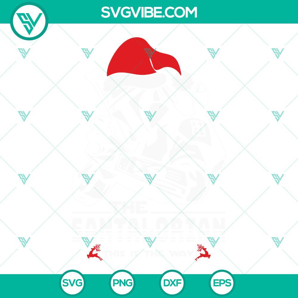 The SantaLorian This Is The Way Christmas SVG EPS PNG DXF SantaLorian Christmas SVG image for holiday crafting, featuring "This Is The Way" text, available in EPS, PNG, DXF formats.