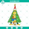 Simpsons-themed Christmas tree silhouette design, available in SVG and PNG files for download.