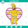 The Simpsons Valentine SVG Bundle featuring Homer and Marge characters, perfect for downloads and crafts.