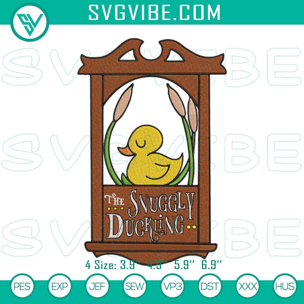 the-snuggly-duckling-tangled-embroidery-file-rapunzel-duck-bar-embroidery-design-mockup.jpg Snuggly Duckling Tangled-themed embroidery design featuring Rapunzel Duck, perfect for bar decor.