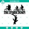 Upside Down SVG file featuring Demogorgon from Stranger Things. Download in PNG and DXF formats. Ideal for sci-fi crafts.