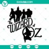 Wizard of Oz SVG file with PNG, DXF, EPS formats for Cricut. Vector clipart featuring iconic characters, perfect for crafts.