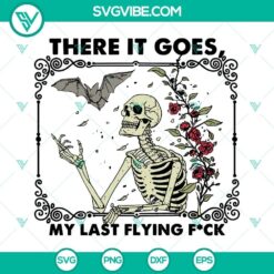 Halloween skeleton SVG files bundle, last flying F design for digital crafting projects.