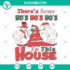 Twerking Santa SVG images with Ho's Ho's Ho's In This House design, Christmas digital graphics for crafts and projects.