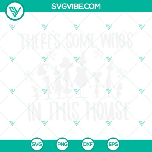 Funny Grinch SVG with "There's Some Ho's In This House" text, humorous holiday design, digital file for Christmas crafts.