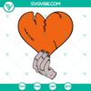Thing Hand With Heart SVG Image, Wednesday Addams Valentine SVG Image - A humorous SVG design featuring Thing's hand holding a heart, perfect for Valentine's Day.