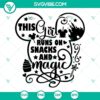 Disney-inspired shirt SVG with the text "This Girl Runs on Snacks and Magic" for digital printing. Perfect for Disney fans.