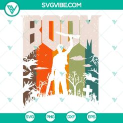 Boomstick SVG design inspired by Evil Dead movie franchise. Perfect for Army Of Darkness fans.