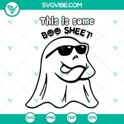 Halloween Boo Sheet SVG files for download. Spooky Halloween design perfect for crafting projects.