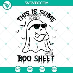 Funny "Boo Sheet" SVG file for Halloween decor, featuring witty text in a playful design. Great for crafting projects.