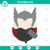 Thor, Avengers, and Marvel Hero Easter Egg SVG images with intricate superhero designs for Easter celebration.