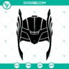 High-quality Thor helmet SVG files for Avengers fans. Unique and detailed Thor SVG images. Ideal for crafting projects.