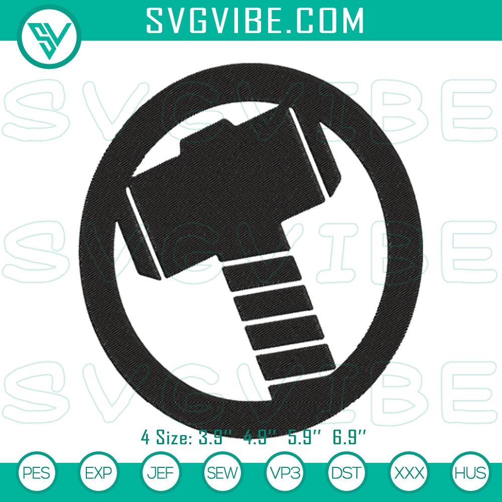 thor-logo-embroidery-designs-american-superhero-avengers-machine-embroidery-files-mockup.jpg Thor logo embroidery designs for Avengers superhero machine file, featuring iconic superhero insignia.