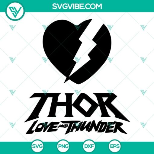 Thor Love And Thunder digital design with SVG, PNG, DXF, and EPS file formats available for download.