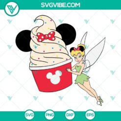 Tinker Bell Disney snacks SVG file with a collection of TinkerBell SVG images and files for craft projects.