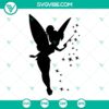 Tinkerbell silhouette vector clipart in SVG, PNG, DXF, and EPS formats for crafting projects.