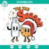 Cute Christmas SVG design of "Tis The Season" Milk and Cookies, perfect for holiday crafting projects.