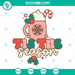Christmas hot drinks and festive design SVG files for download in PNG and DXF formats, perfect for holiday crafting projects.