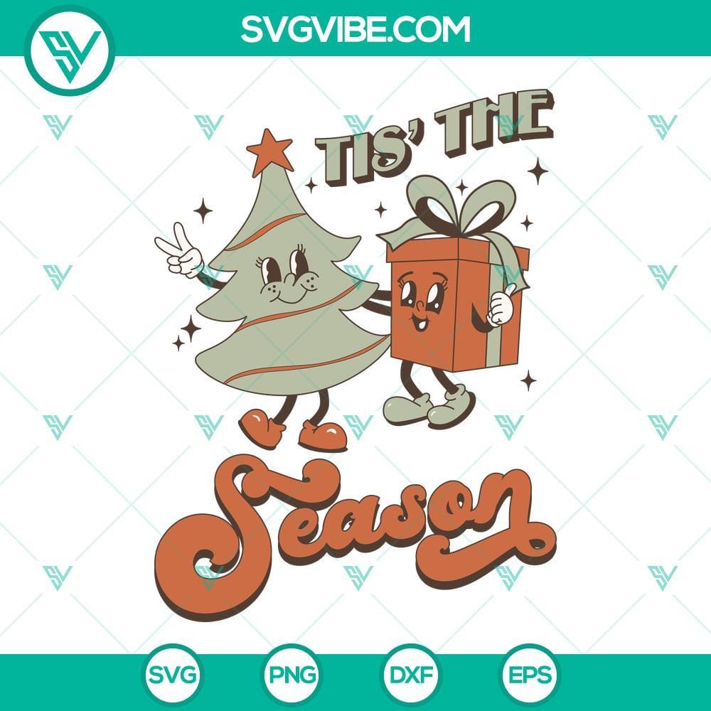 tis-the-season-christmas-svg-xmas-time-svg-christmas-svg-png-dxf-eps-cut-files-3-mockup.jpg Christmas-themed SVG design with holiday elements perfect for Xmas crafts.