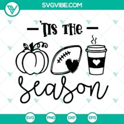 Seasonal fall football coffee SVG design in EPS, DXF, PNG instant download, perfect for crafting projects.