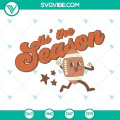 Tis The Season Football SVG for Football Moms. Celebrate football season with this SVG file. Ideal for football-themed crafts and projects.