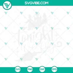 Halloween witch SVG file for download, featuring "Tonight We Fly" and "Hocus Pocus". Perfect for Halloween crafts and decorations.