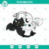 Toothless and Light Fury SVG Files for fans of How to Train Your Dragon - PNG format included.