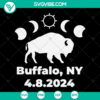 Total Solar Eclipse Buffalo NY 2024 design in SVG, PNG, DXF, EPS formats for digital use.