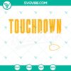 Touchdown Kan Zuh City SVG file featuring Kansas City Chiefs logo and Super Bowl graphics. Great for football fans!