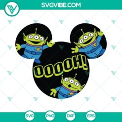 Toy Story Aliens SVG with Disney Ears design available for download. Perfect for crafting projects.