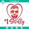 Travis Kelce 1 Swifty SVG Files featuring Kelce and Taylor design in Kansas City Chiefs theme. Perfect for fans and craft projects.