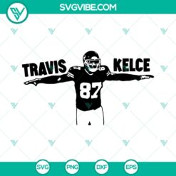 Travis Kelce SVG download for Kansas City Chiefs fans. Chiefs player 87 SVG images available for download. Ideal for crafting projects.