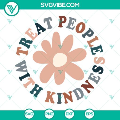 Boho flower SVG design promoting kindness and motivation, ideal for crafting projects.