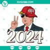 Trump 2024 campaign SVG file with various formats for Cricut machines, featuring pro-Trump designs in PNG, DXF, and EPS.
